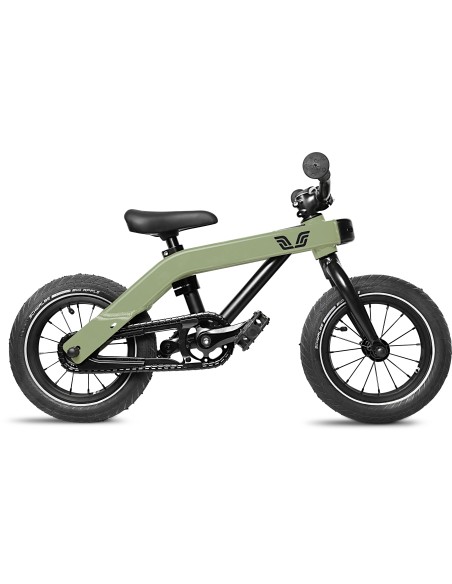 Vici grow 3-in-1 meegroeifiets 12 vintage groen