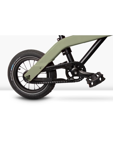 Vici grow 3-in-1 meegroeifiets 12 vintage groen