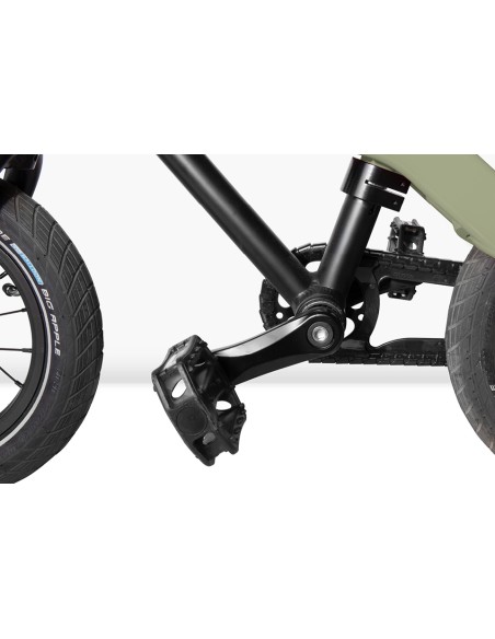 Vici grow 3-in-1 meegroeifiets 12 vintage groen
