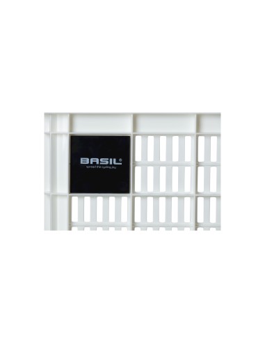 Basil fietskrat S bright white 17.5L recycled