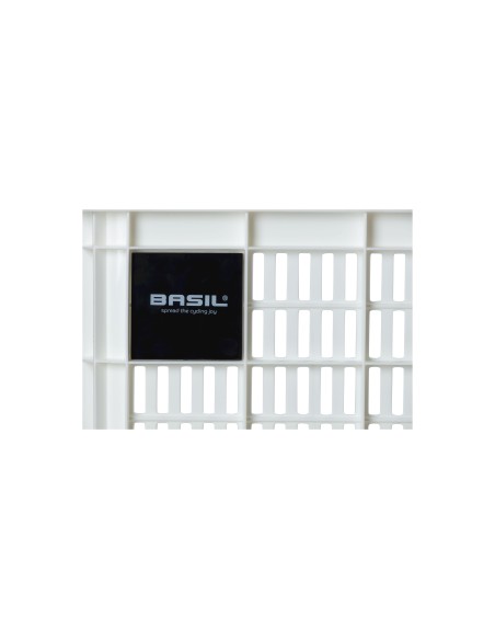 Basil fietskrat S bright white 17.5L recycled