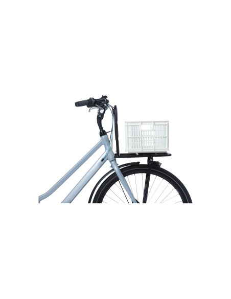 Basil fietskrat S bright white 17.5L recycled