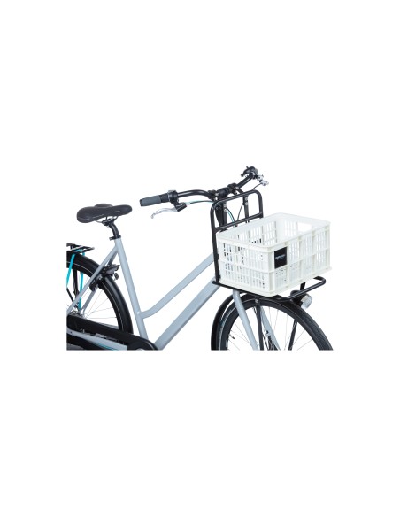 Basil fietskrat S bright white 17.5L recycled