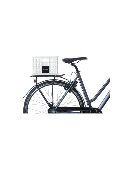 Basil fietskrat S bright white 17.5L recycled