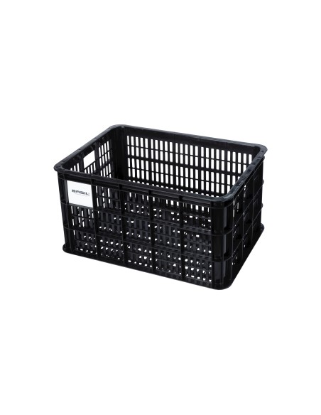Basil fietskrat L 40L recycled zwart