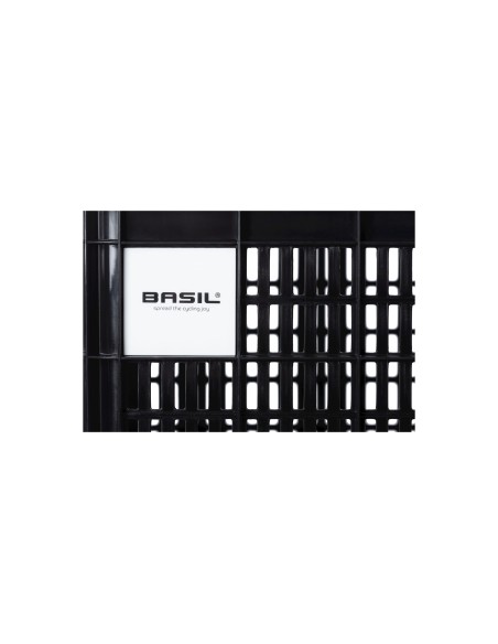 Basil fietskrat L 40L recycled zwart