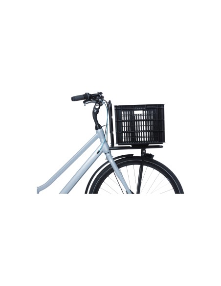 Basil fietskrat L 40L recycled zwart