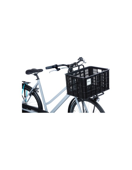 Basil fietskrat L 40L recycled zwart