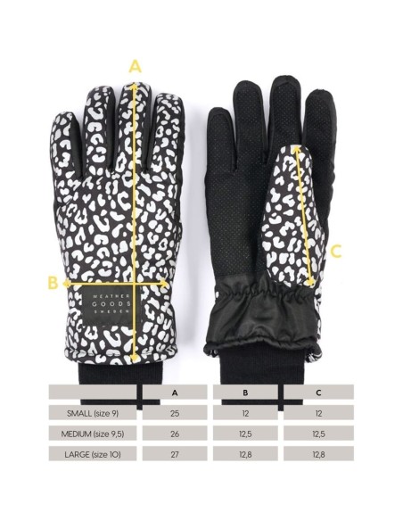 Weathergoods Sweden refl. handschoenen Luna Leopard M