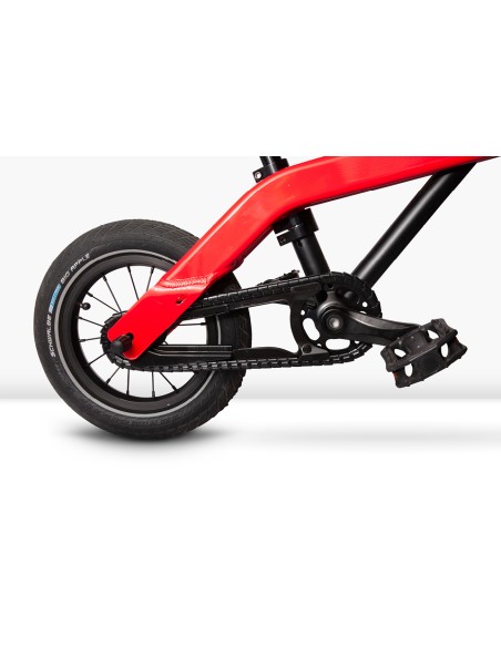 Vici grow 3-in-1 meegroeifiets 12 brandweer rood