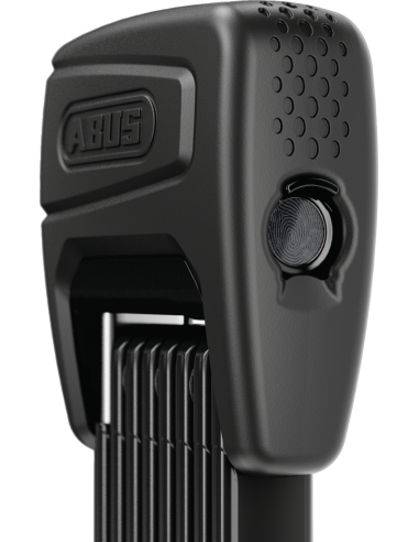 Abus vouwslot Bordo Alarm fingerprint 6000AFP/120 black SH