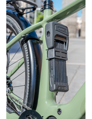 Abus vouwslot Bordo Alarm fingerprint 6000AFP/120 black SH