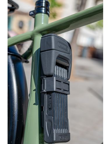 Abus vouwslot Bordo Alarm fingerprint 6000AFP/120 black SH