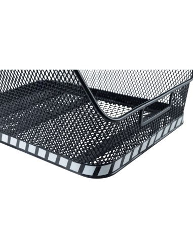 Basil mand Class staal 30L zwart 37,5x27x30,5cm