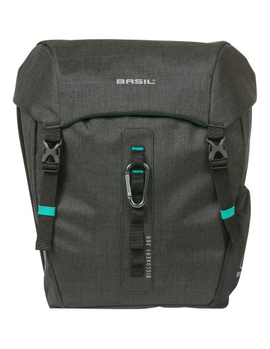 Basil fietstas dubbel Discovery 365D zwart melee 18L