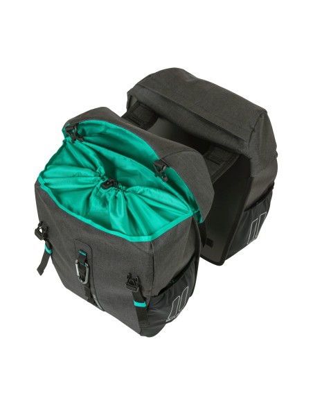 Basil fietstas dubbel Discovery 365D zwart melee 18L