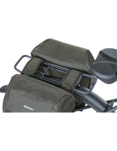 Basil fietstas dubbel Discovery 365D zwart melee 18L