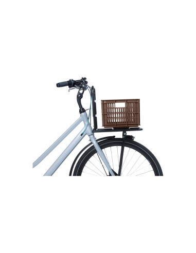 Basil fietskrat S brown 17.5L recycled