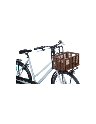 Basil fietskrat S brown 17.5L recycled