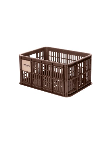 Basil fietskrat S brown 17.5L recycled