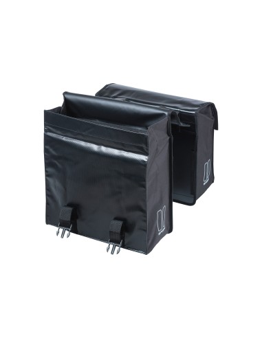 Basil fietstas dubbel Urban load zwart MIK 48-53L
