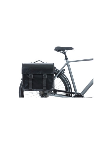 Basil fietstas dubbel Urban load zwart MIK 48-53L
